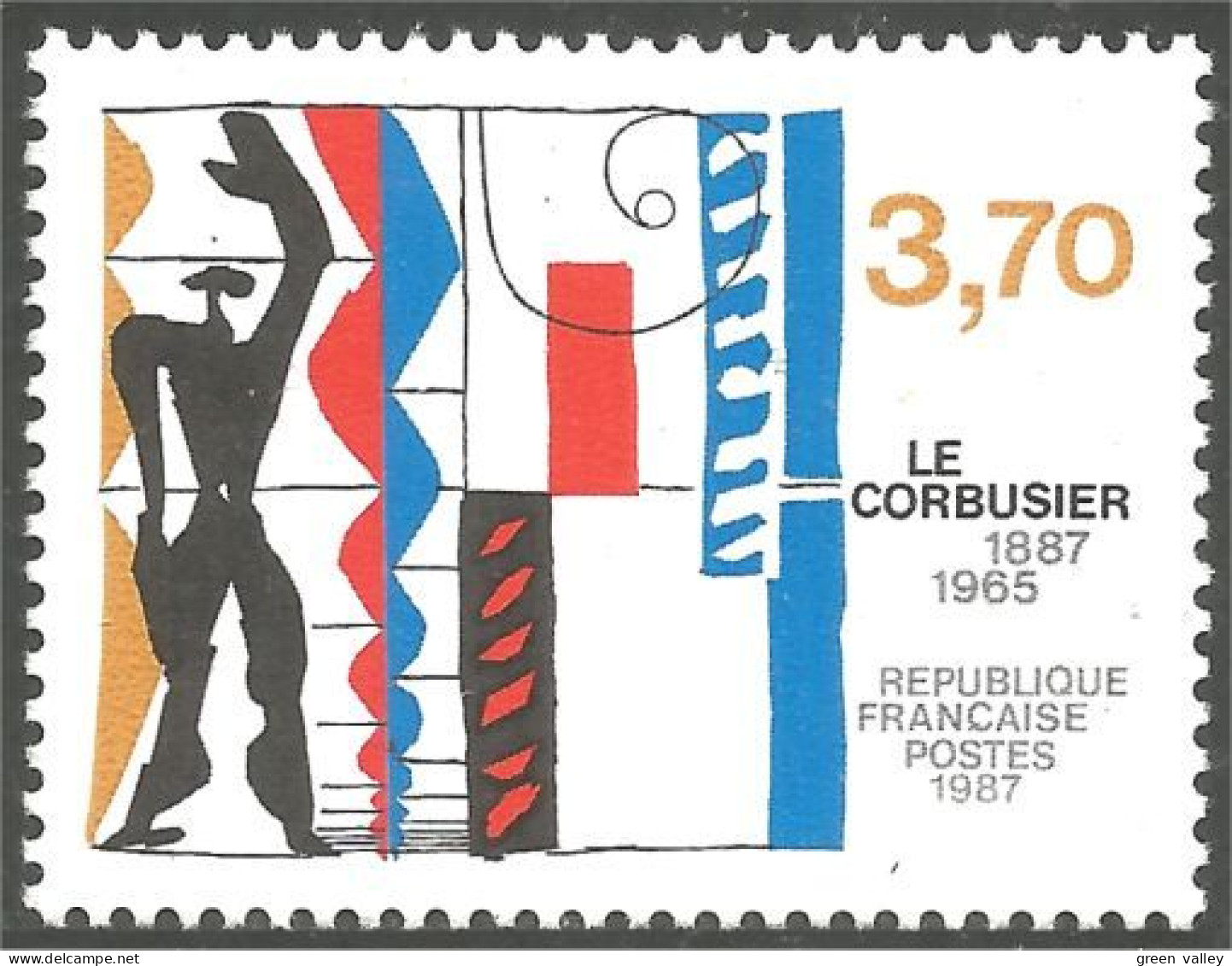 354 France Yv 2470 Architecte Le Corbusier MNH ** Neuf SC (2470-1b) - Andere & Zonder Classificatie