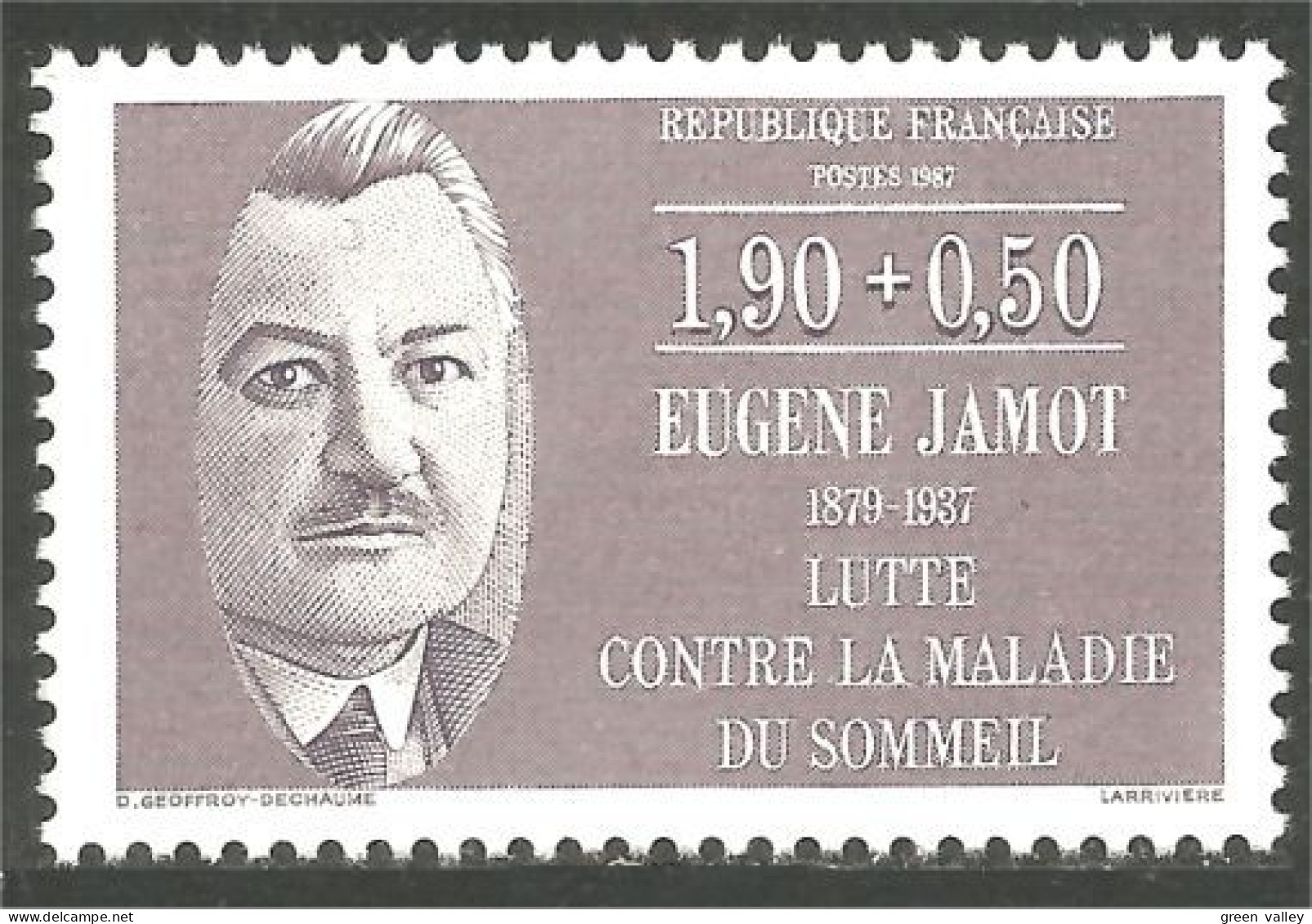 354 France Yv 2455 Eugène Jamot Medecine MNH ** Neuf SC (2455-1) - Enfermedades