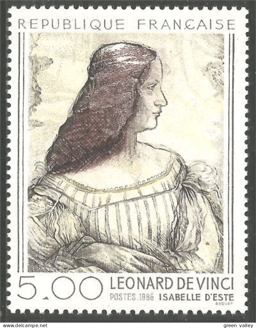 354 France Yv 2446 Tableau Isabelle Leonard Este De Vinci Painting MNH ** Neuf SC (2446-1d) - Gravures