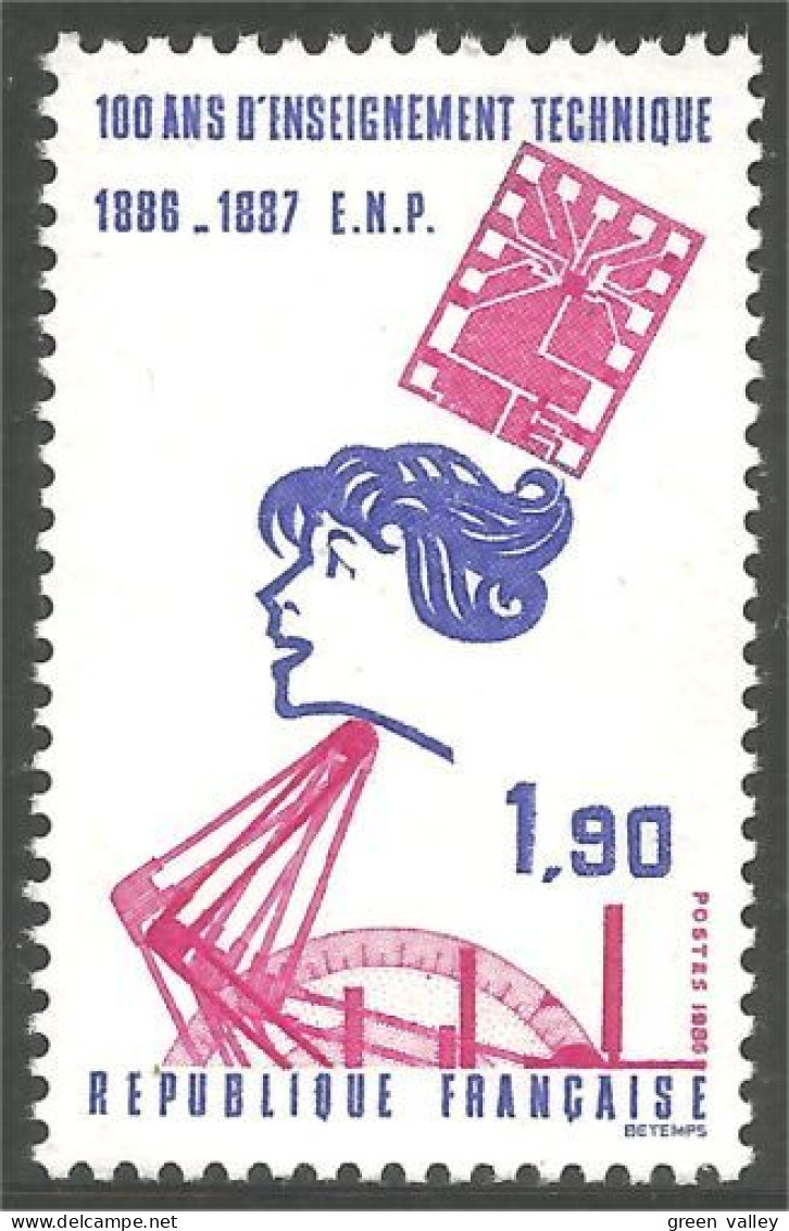 354 France Yv 2444 Enseignement Technique Technic School MNH ** Neuf SC (2444-1f) - Other & Unclassified
