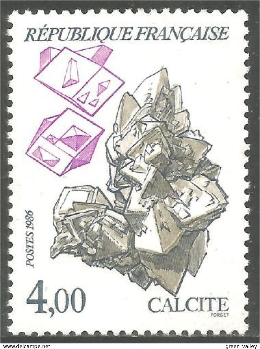 354 France Yv 2431 Minéraux Minerals Calcite MNH ** Neuf SC (2431-1c) - Natuur