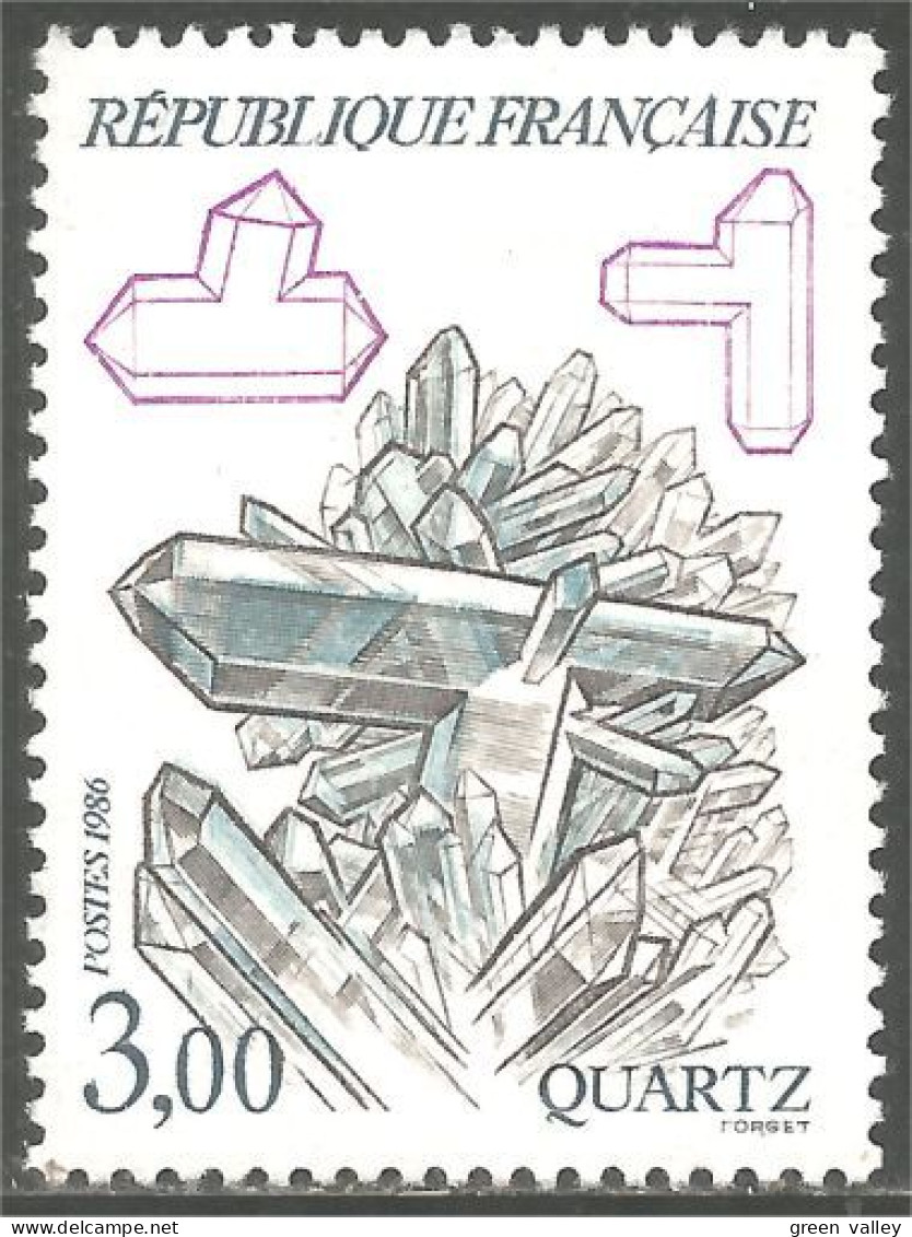 354 France Yv 2430 Minéraux Minerals Quartz MNH ** Neuf SC (2430-1b) - Minéraux