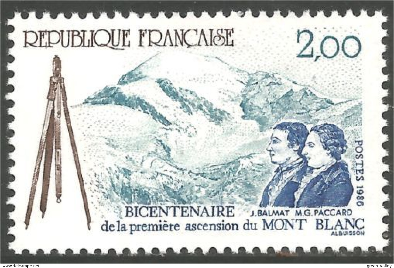 354 France Yv 2422 Ascencion Mont Blanc Mountain Climbing Alpinisme MNH ** Neuf SC (2422-1b) - Géographie