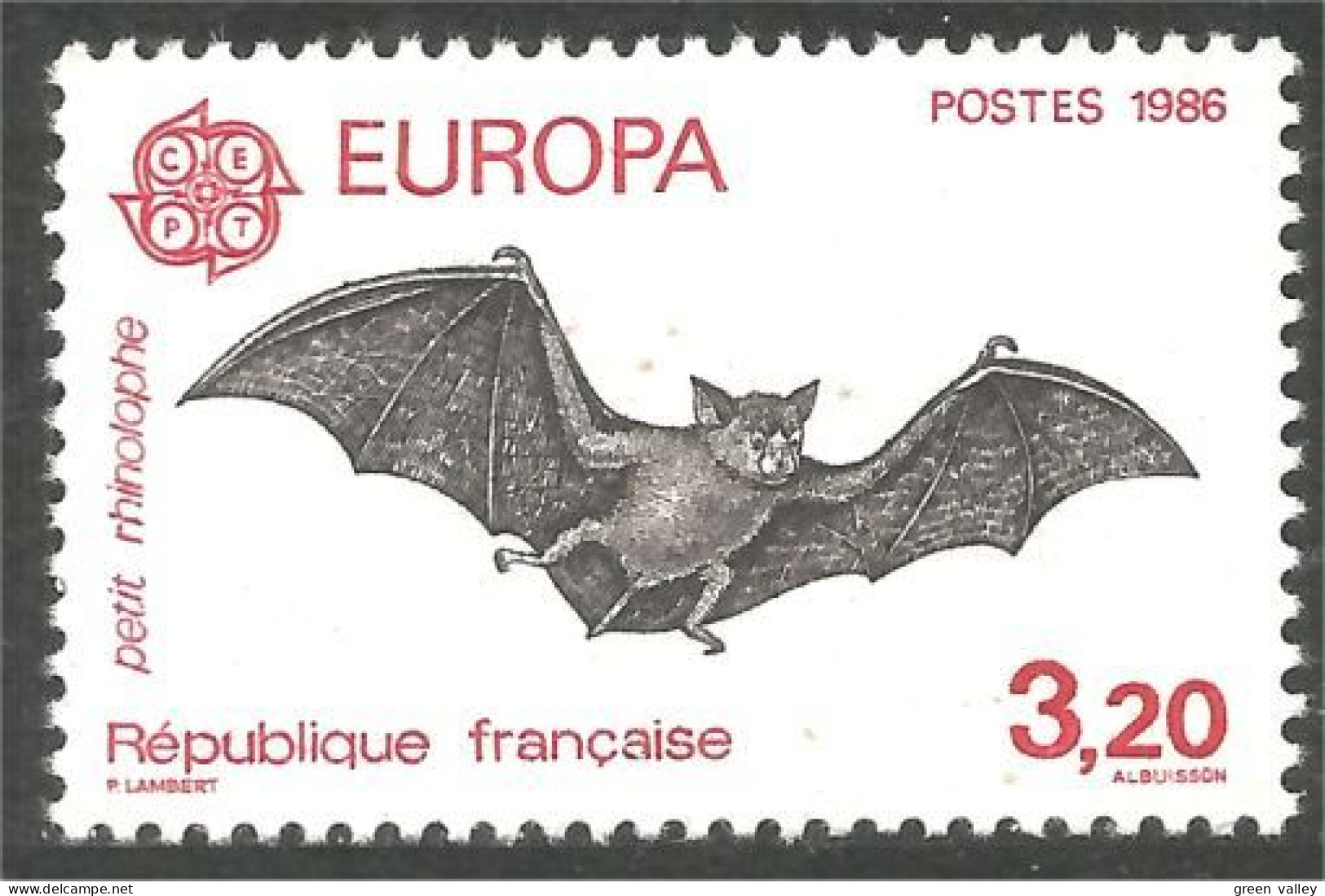 354 France Yv 2417 Chauve Souris Bat Schläger Pipistrello MNH ** Neuf SC (2417-1b) - Vleermuizen