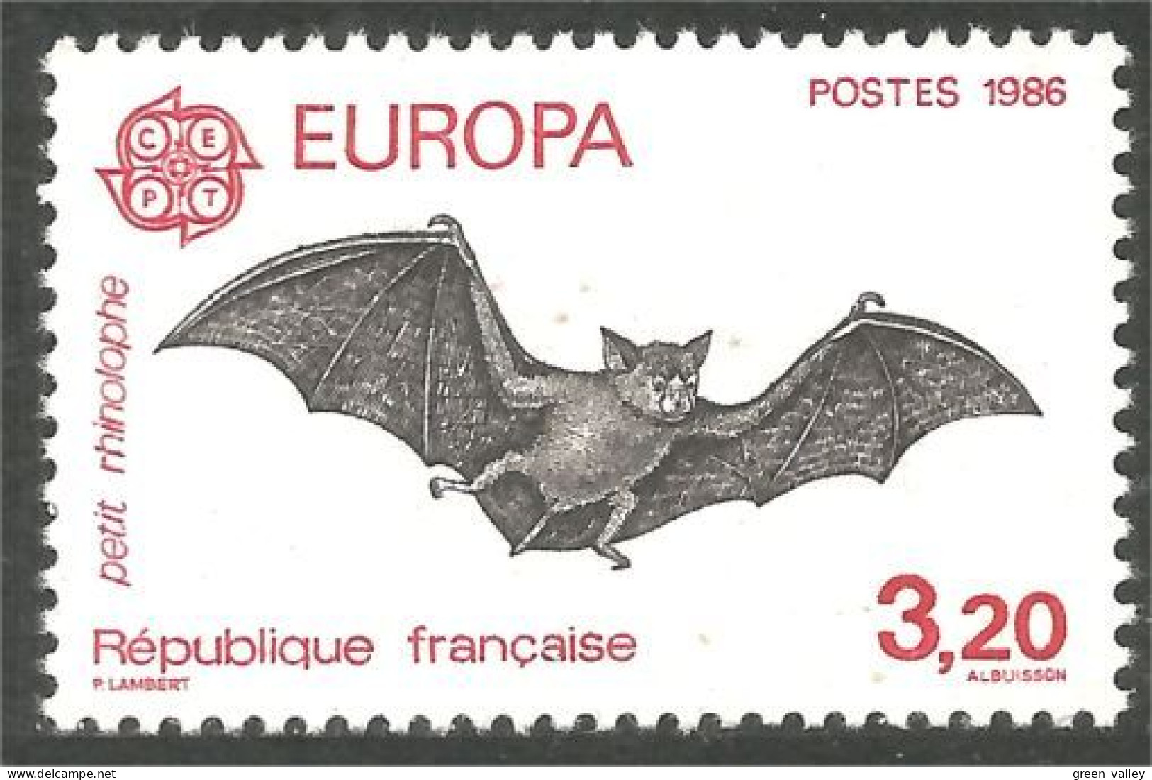 354 France Yv 2417 Chauve Souris Bat Schläger Pipistrello MNH ** Neuf SC (2417-1b) - Pipistrelli