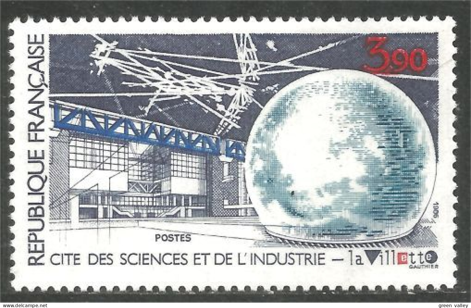 354 France Yv 2409 La Villette Sciences Industrie MNH ** Neuf SC (2409-1b) - Andere & Zonder Classificatie