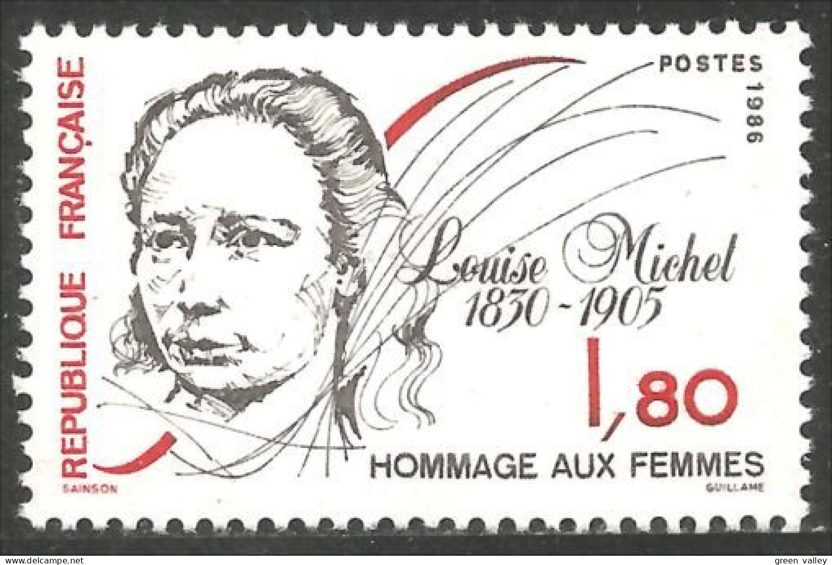 354 France Yv 2408 Louise Michel Commune MNH ** Neuf SC (2408-1b) - Beroemde Vrouwen