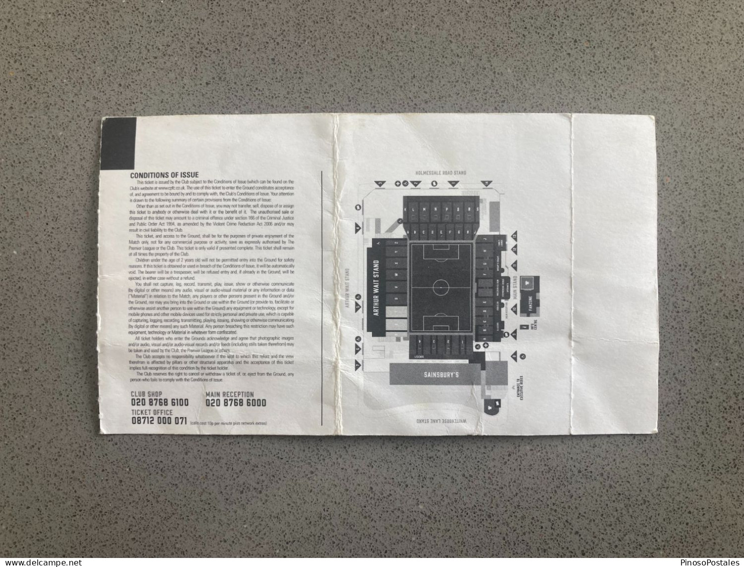 Crystal Palace V Brentford 2021-22 Match Ticket - Eintrittskarten