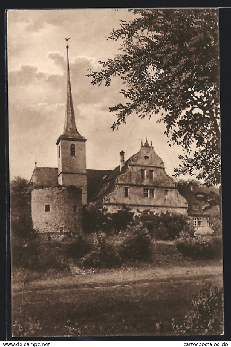 AK Ochsenfurt /Main, Herz-Jesu-Kirche Und Kloster Von Der Mainseite  - Ochsenfurt
