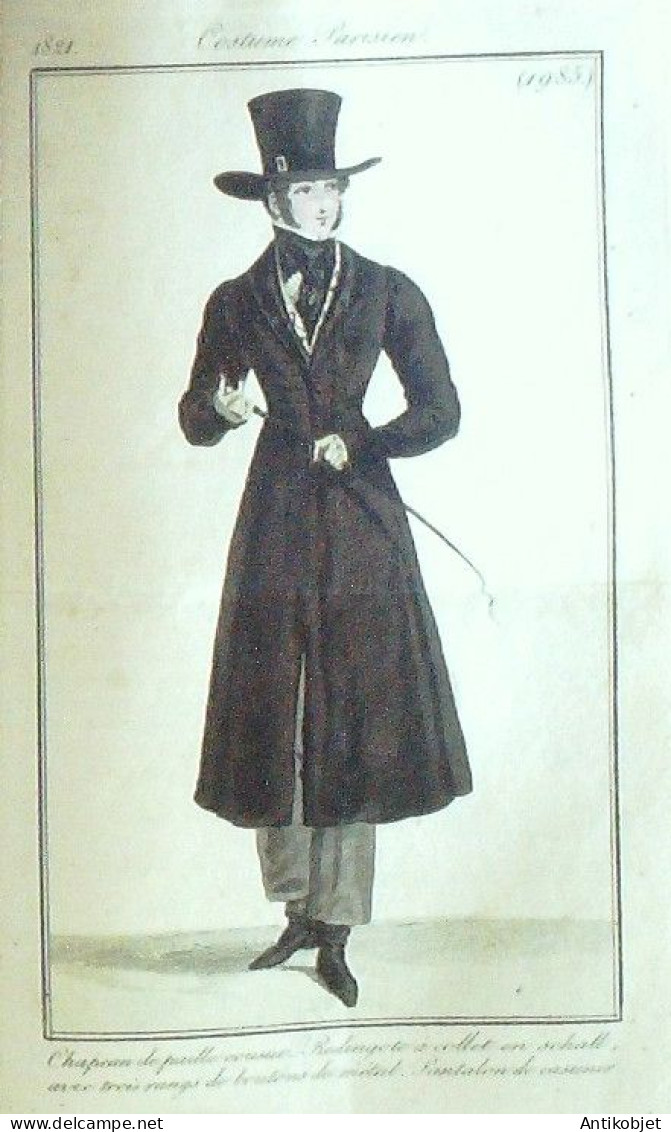Journal Des Dames & Des Modes 1821 Costume Parisien Année Complète 84 Planches Aquarellées - Eaux-fortes