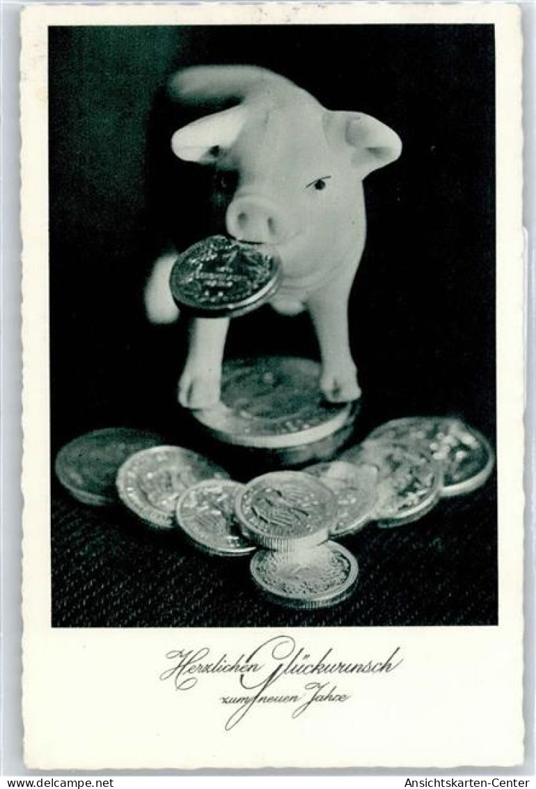 50883402 - Schwein, Neujahr - Münzen (Abb.)