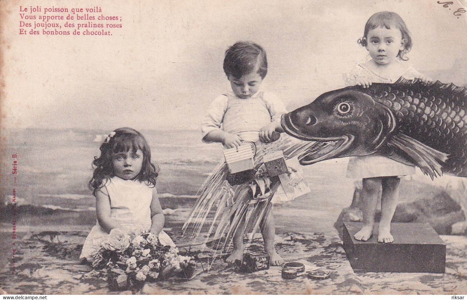 FANTAISIE(PREMIER AVRIL) ENFANT(BERGERET) - 1er Avril - Poisson D'avril