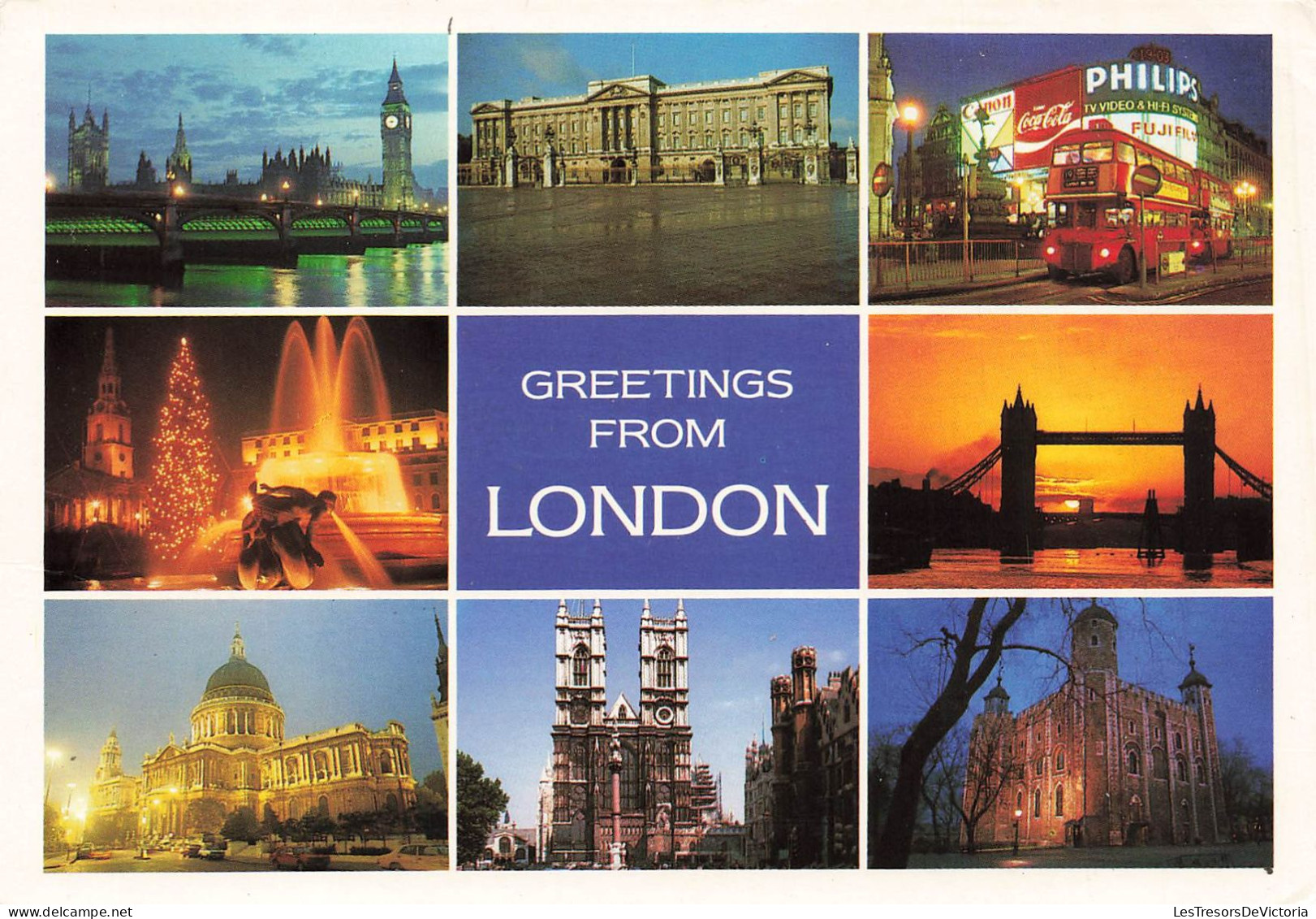 ROYAUME-UNI - Angleterre - London - Buckingham Palace - Tower Of London - Piccadilly Circus - St Paul - Carte Postale - St. Paul's Cathedral