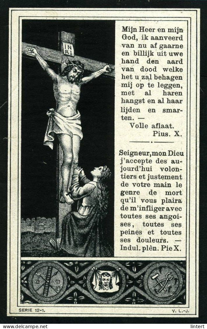Doodsprentje Justine Marie Claessens, Lokeren 1918 - Godsdienst & Esoterisme