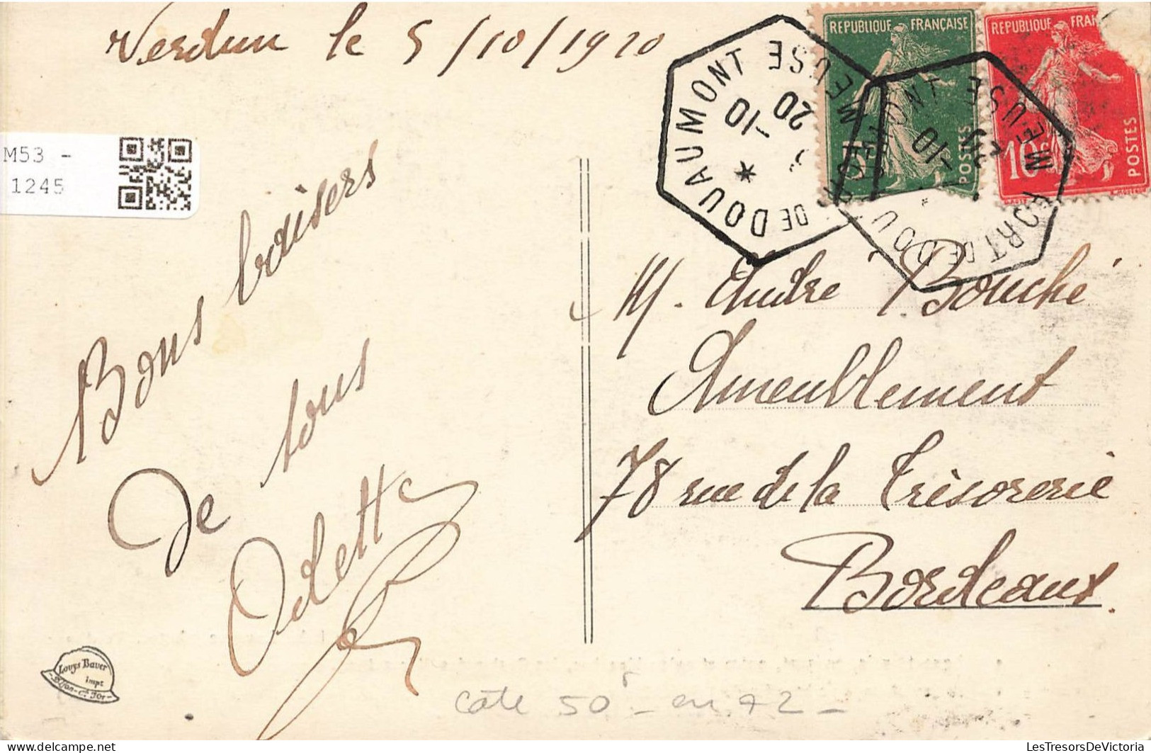 FRANCE - Début De L'œuvre De Douaumont (Meuse) En Attendant Le Monument Définitif - Carte Postale Ancienne - Verdun