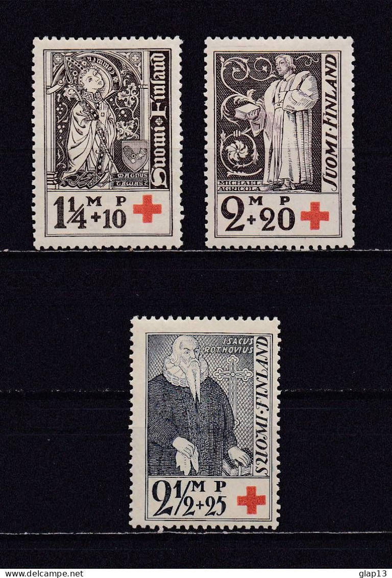 FINLANDE 1933 TIMBRE N°173/75 NEUF AVEC CHARNIERE CROIX-ROUGE - Neufs
