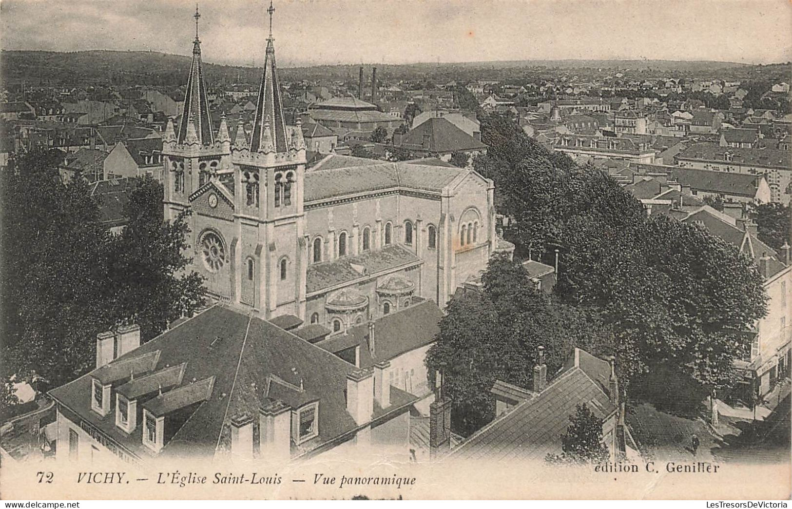 FRANCE - Vichy - Vue Sur L'église Saint Louis - Vue Panoramique - Vue Sur La Ville - Carte Postale Ancienne - Vichy