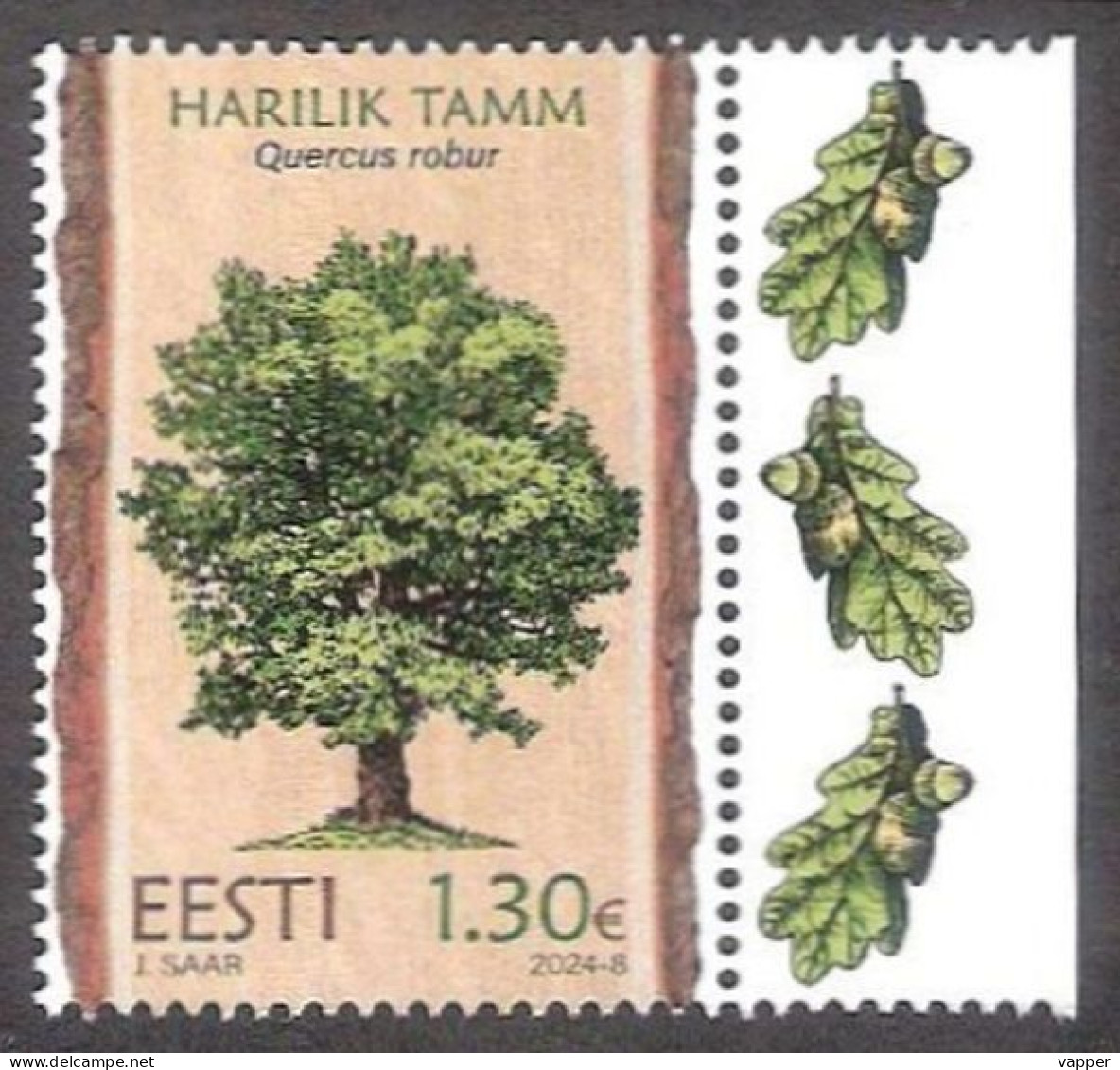 Forest Trees – Oak Estonia 2024 MNH Stamp  Mi 1101 - Bäume