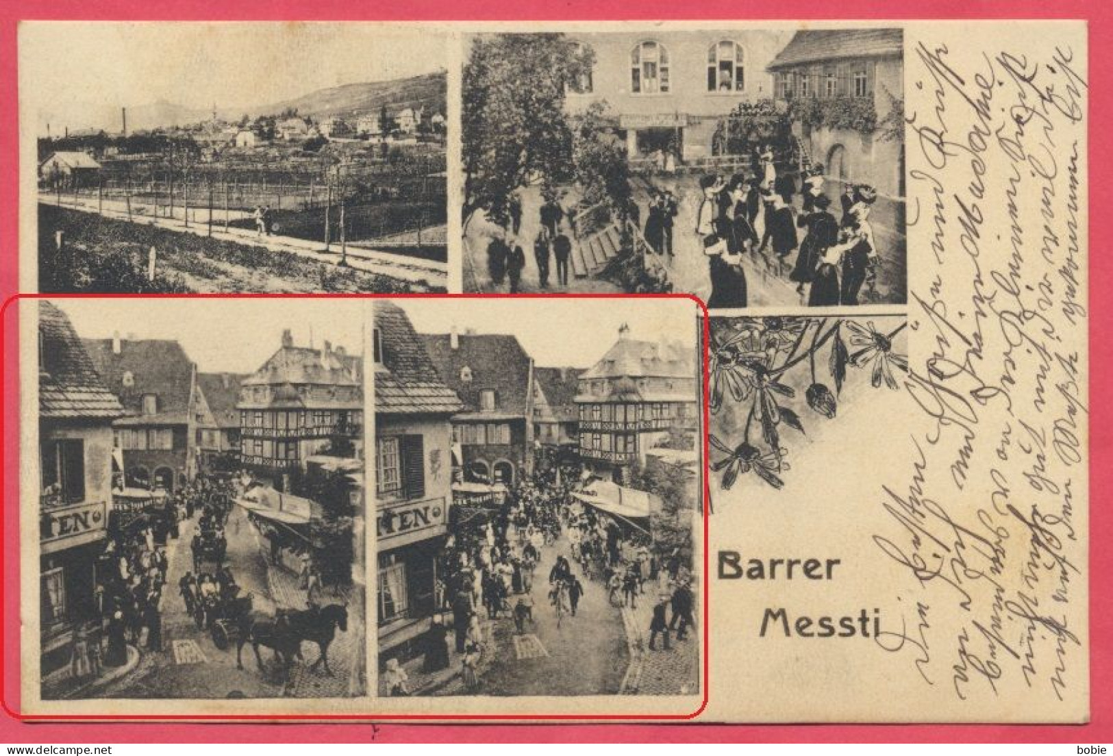 Barr - Bas-Rhin Alsace : Barrer Messti - Fête Et Folklore Alsacien - Défilés Dans Les Rues  / Timbre Et Cachet Annexion. - Barr