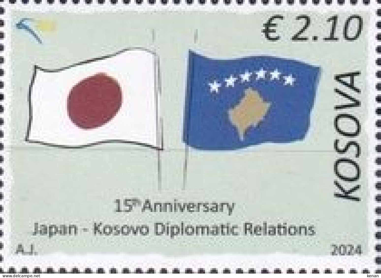 Kosovo, 2024, The 15th Anniversary Of Diplomatic Relations With Japan (MNH) - Kosovo