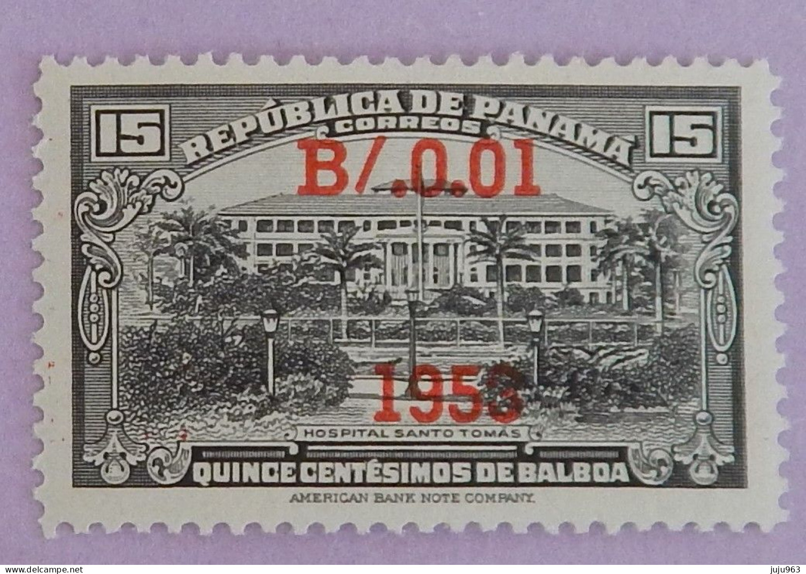 PANAMA YT 288 NEUF**MNH "HOPITAL SAINT THOMAS' ANNÉE 1953 - Panamá