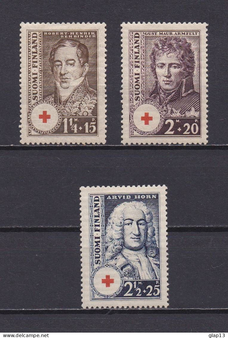 FINLANDE 1936 TIMBRE N°186/88 NEUF AVEC CHARNIERE CROIX-ROUGE - Neufs