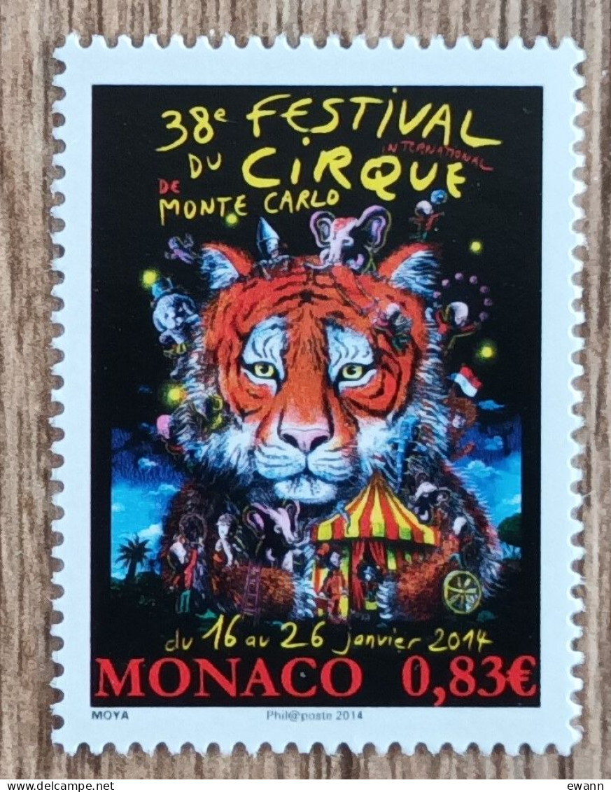 Monaco - YT N°2907 - 38e Festival International Du Cirque De Monte Carlo - 2014 - Neuf - Unused Stamps