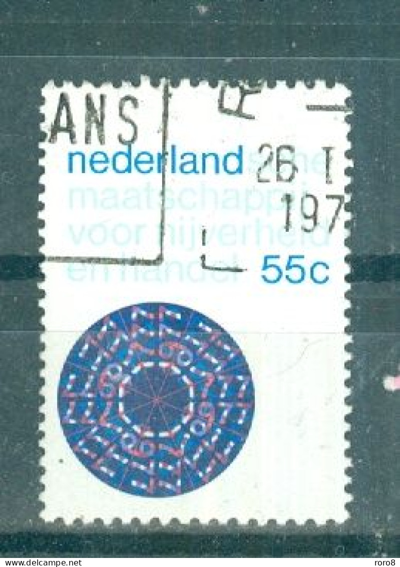 PAYS-BAS - N°1076 Oblitéré - Bicentenaire De La Société Néerlandaise Pour Le Commerce Et L'industrie. - Used Stamps