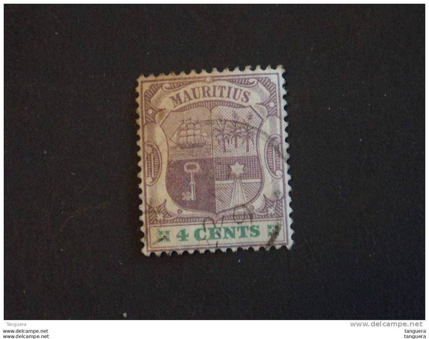 Mauritius Maurice 1895-97 Armoiries Wapenschild Bateau Boot Yv 89 O - Mauricio (...-1967)