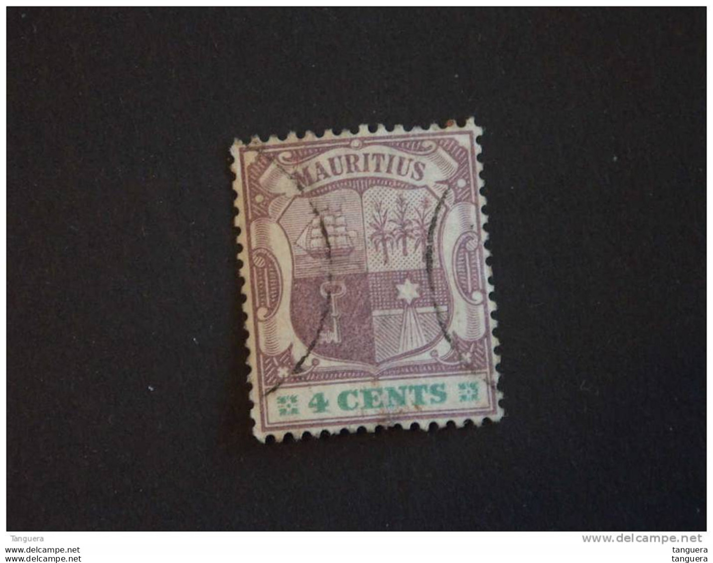 Mauritius Maurice 1895-97 Armoiries Wapenschild Bateau Boot Yv 89 O - Mauricio (...-1967)