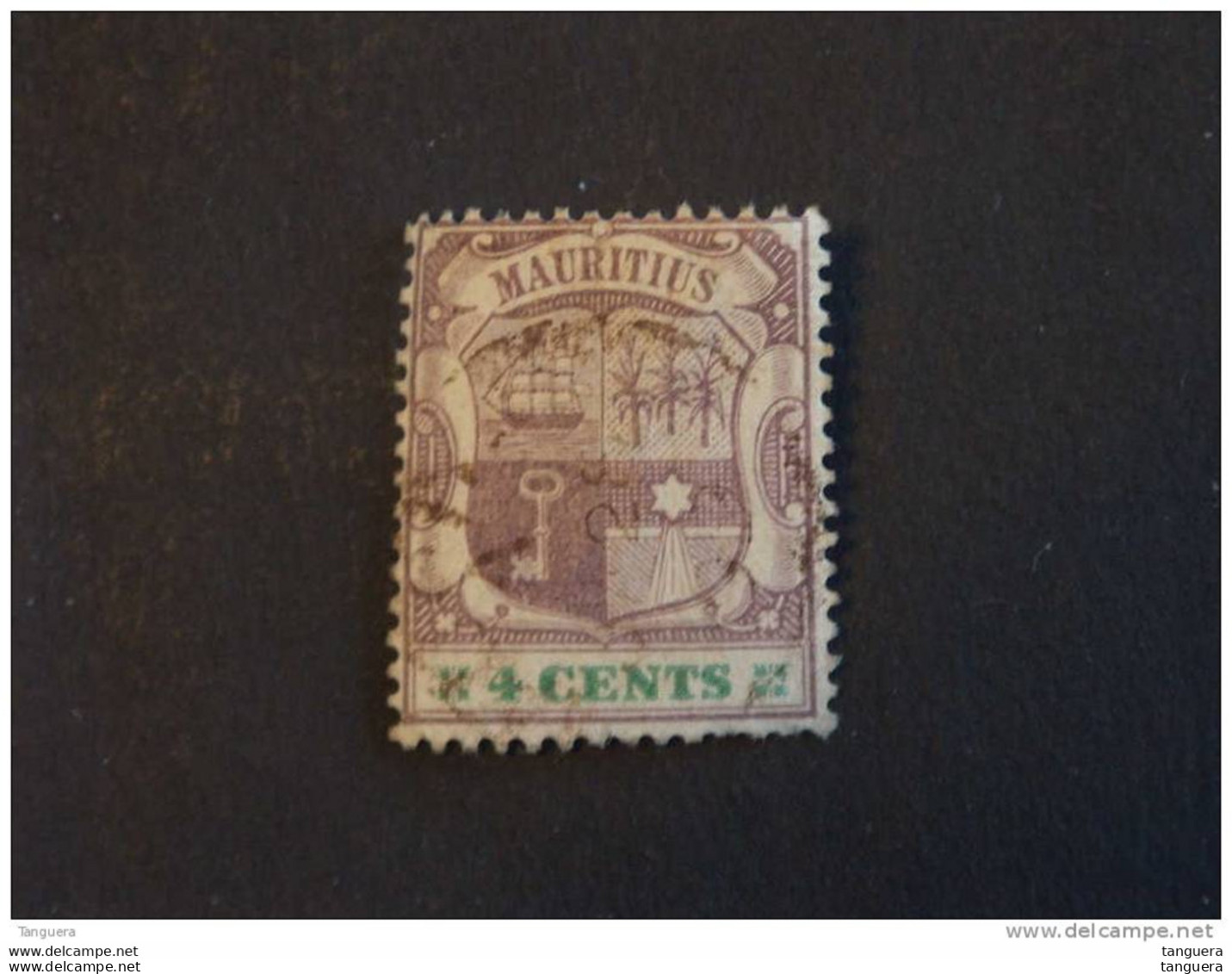 Mauritius Maurice 1895-97 Armoiries Wapenschild Bateau Boot Yv 89 O - Mauricio (...-1967)