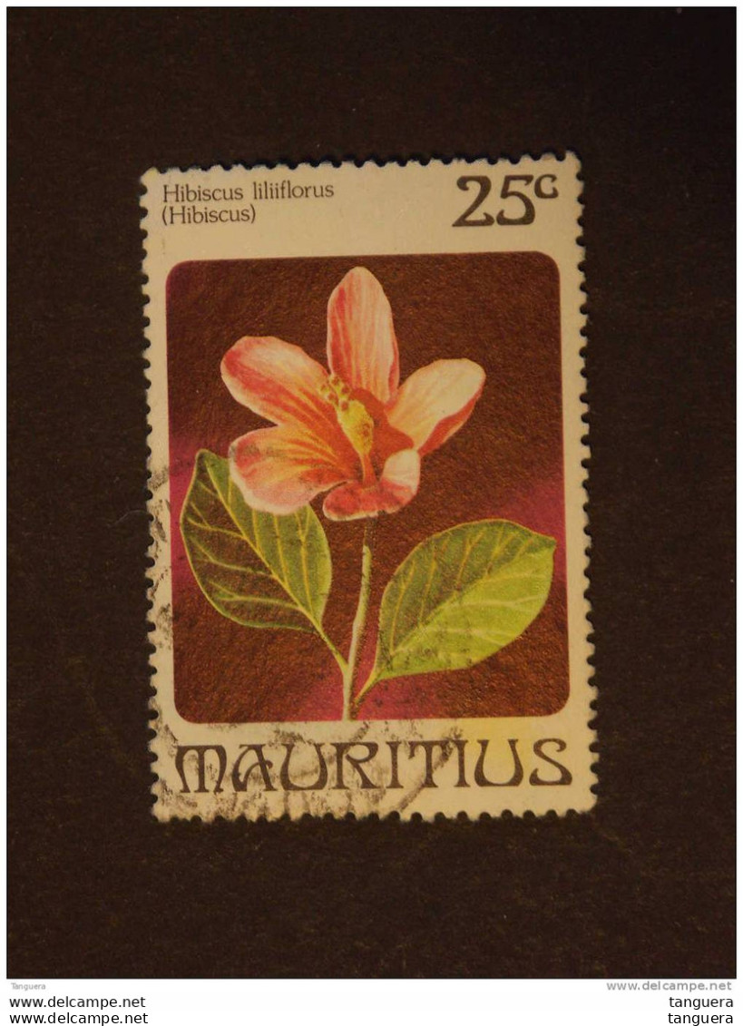 Mauritius Maurice 1981  Fleurs Bloem Hibiscus Yv 519 O - Mauritius (1968-...)