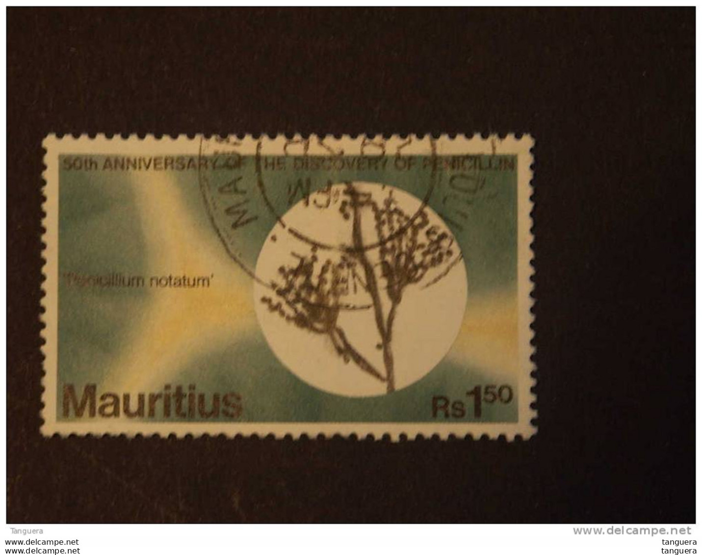 Mauritius Maurice 1978 50é Anniv Découverte Pénicilline Yv 474 O - Mauricio (1968-...)