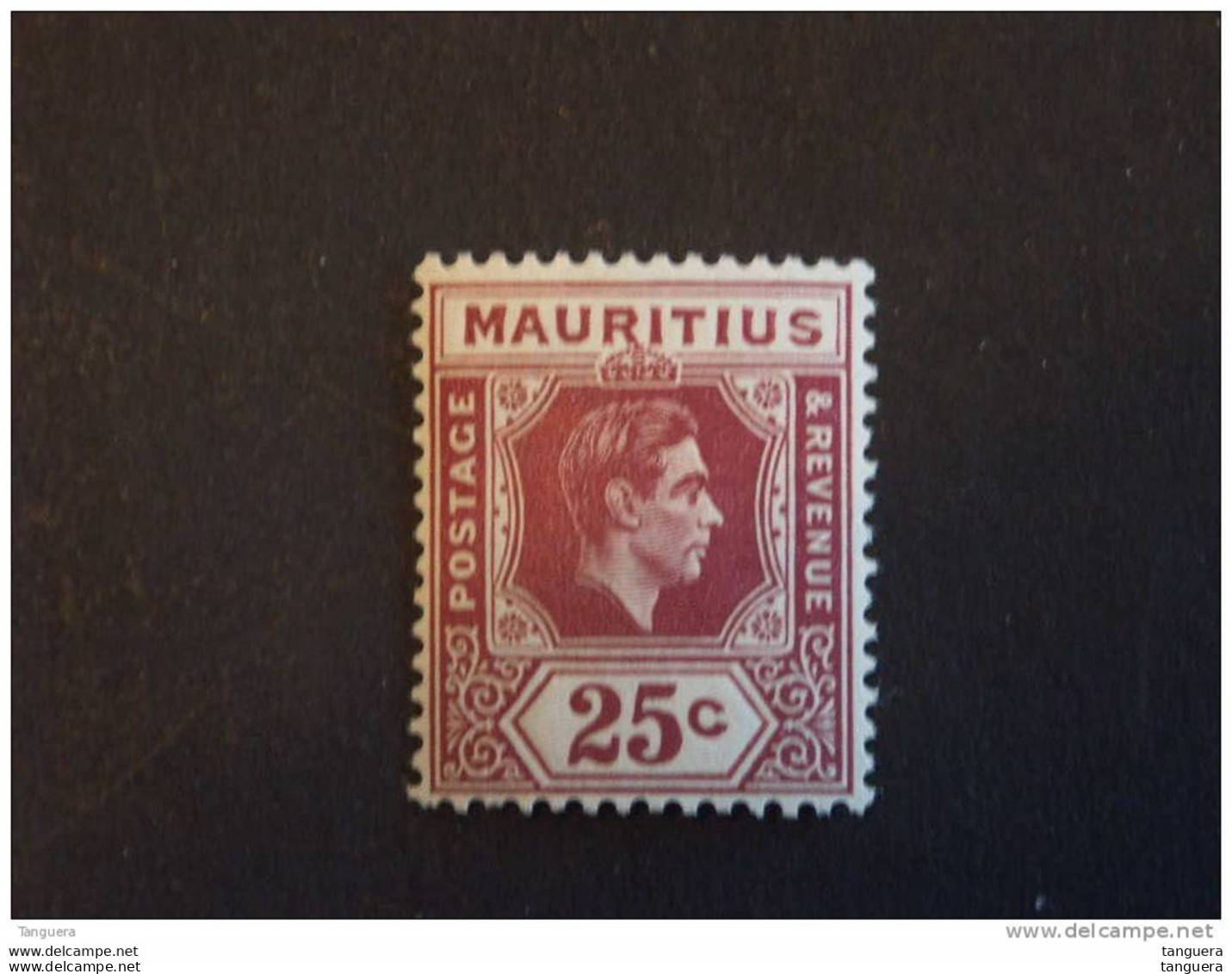 Mauritius Maurice 1938 George VI Yv 208 MH * Trace De Charnière - Mauritius (...-1967)