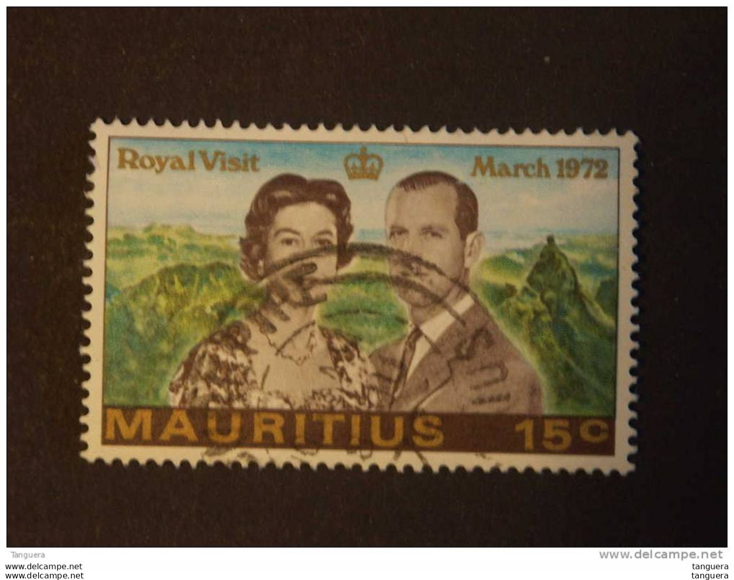 Mauritius Maurice 1972 Visite Royale Elizabeth II Prince Philip Yv 381 O - Maurice (1968-...)