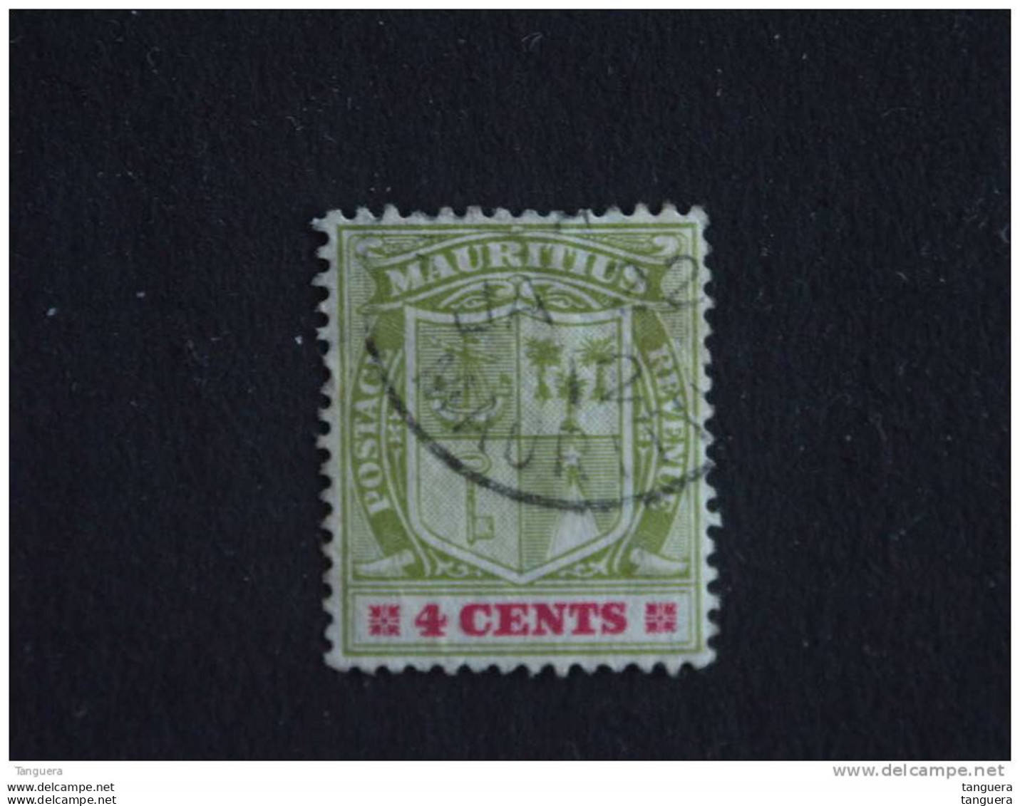 Mauritius Maurice 1909-10 Armoiries Wapenschild Bateau Boot Yv 134 O - Mauritius (...-1967)