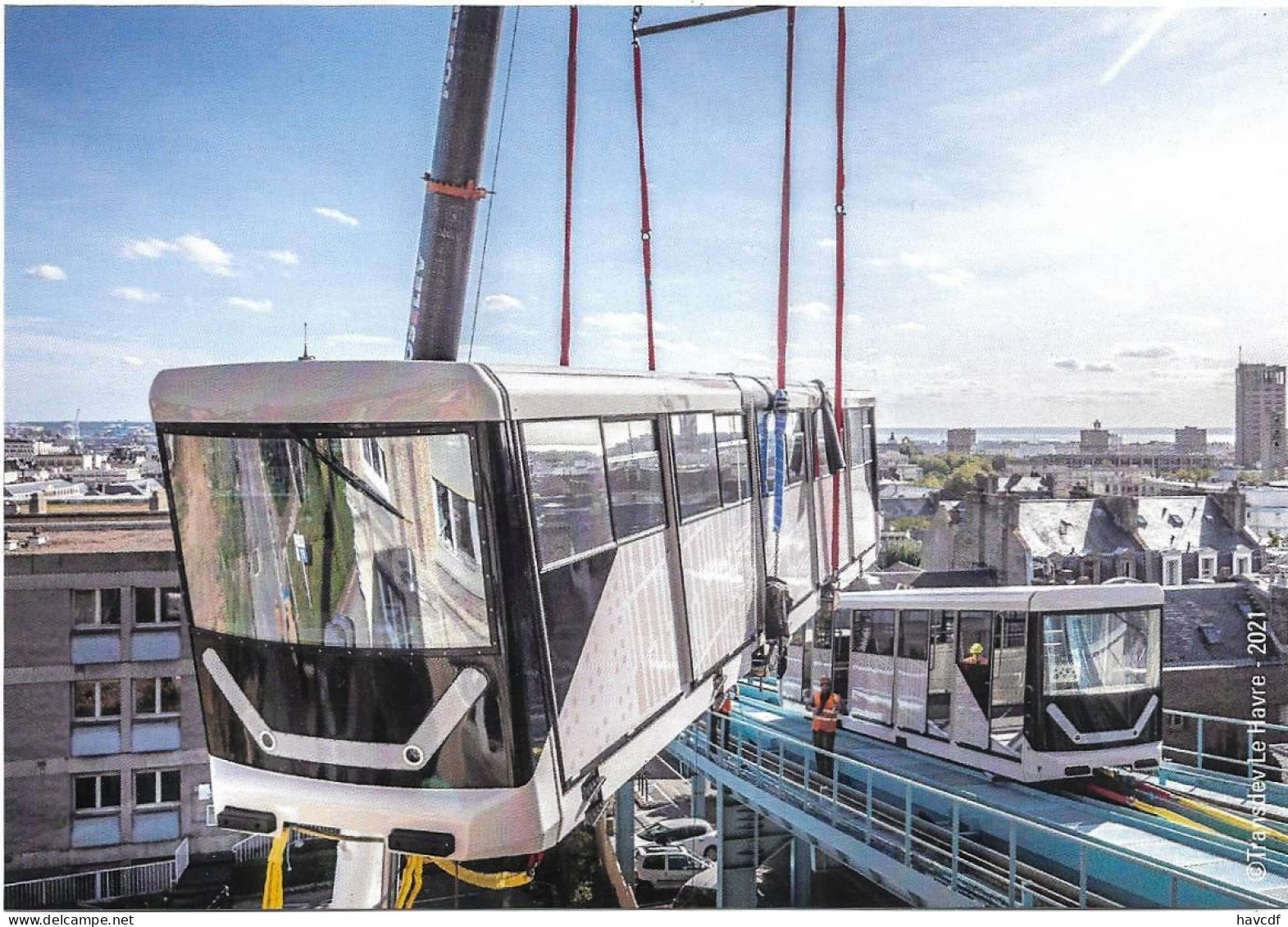 Lot De 4 CPM - Funiculaire Du Havre - 1890 - 1950 - 2018 - 2021 - Funicular Railway