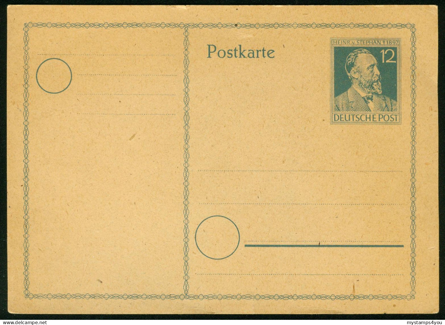 Ga Germany Allied Occupation, American British Russian Zone Postal Stationary 1947 MiNr P 965 Postcard #bel-1025 - Enteros Postales