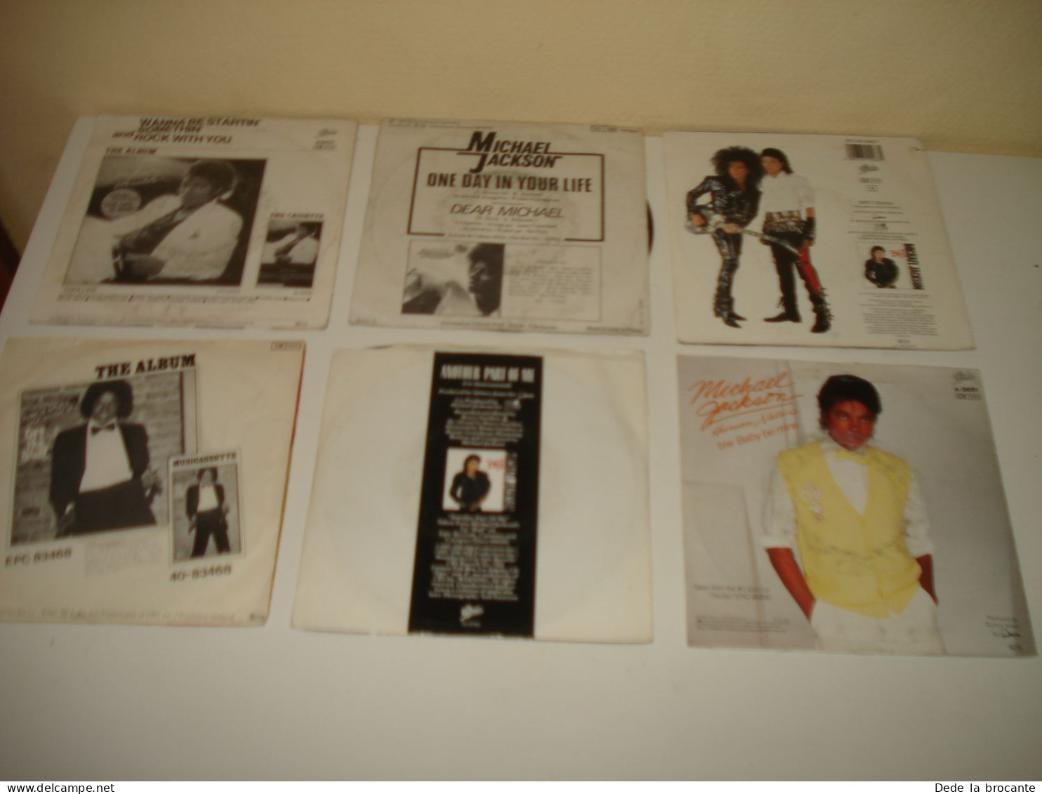 B14/  Lot De 6 Vinyles Tous Différents - SP - 7" -  Michael Jackson - Disco, Pop