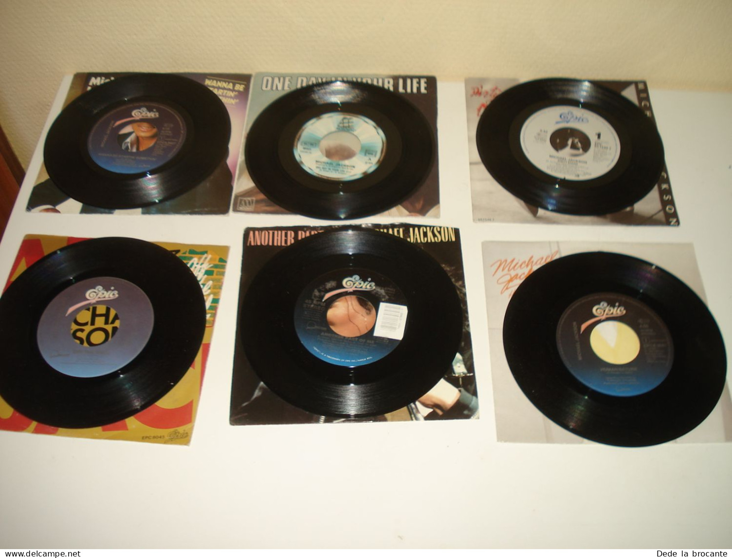 B14/  Lot De 6 Vinyles Tous Différents - SP - 7" -  Michael Jackson - Disco & Pop