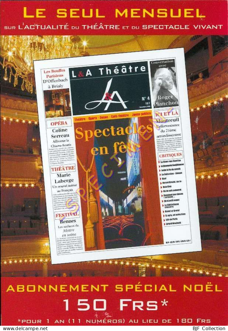 L Et A THEATRE / Presse/Média - Werbepostkarten