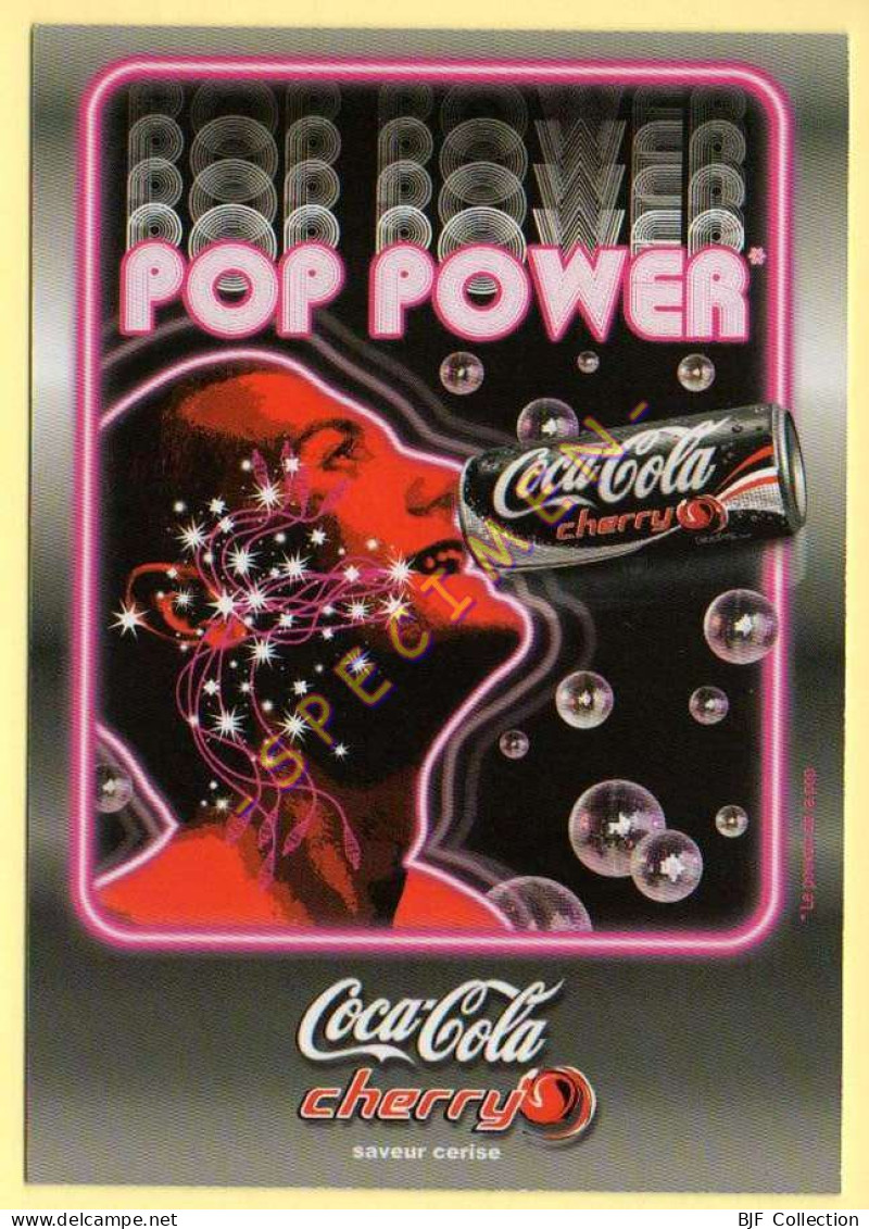 COCA COLA – POP POWER – Cherry – Saveur Cerise (voir Scan Et Description) - Publicidad