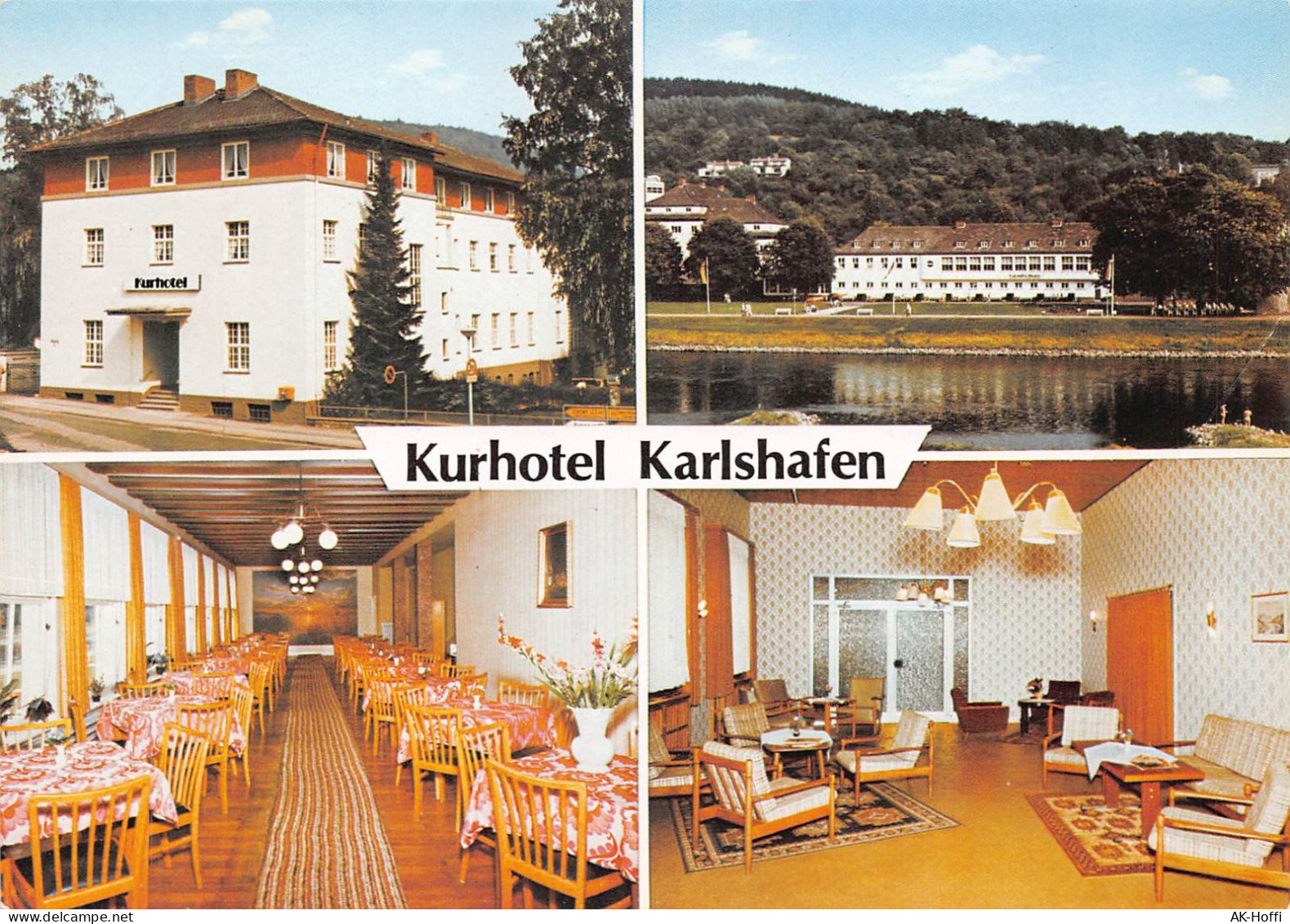 Bad Karlshafen - Kurhotel Speisesaal Aufenthaltsraum - Bad Karlshafen