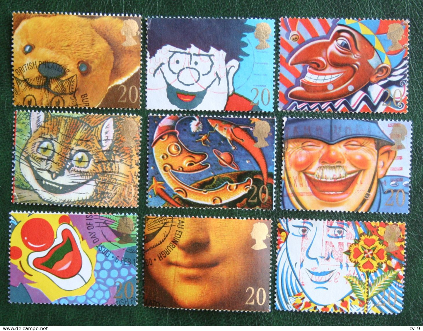 SMILERS Bear Cop Clown Cat Katze (Mi 1251-1259) 1990 Used Gebruikt Oblitere ENGLAND GRANDE-BRETAGNE GB GREAT BRITAIN - Used Stamps