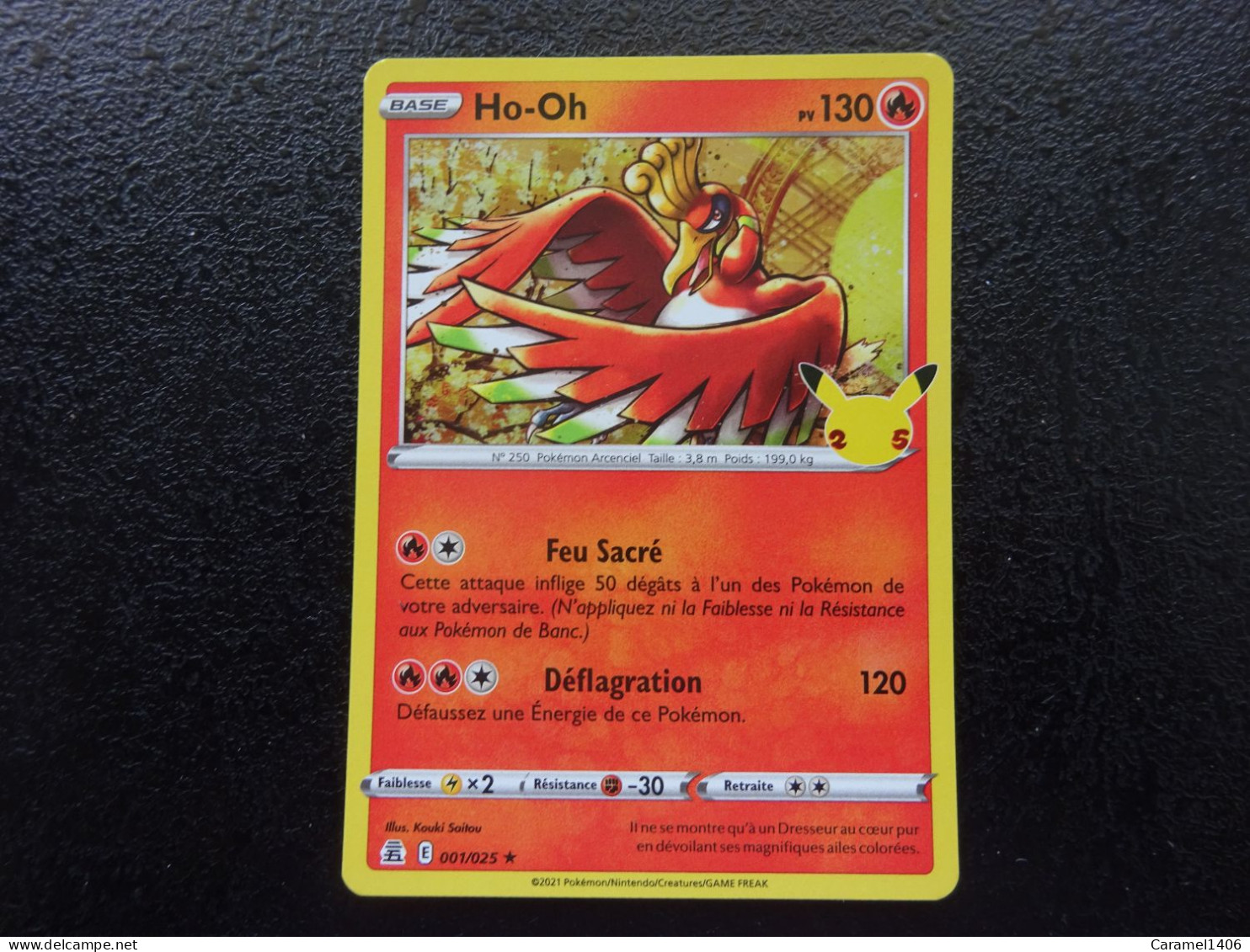 HO-OH 130 PV HOLOGRAPHIQUE 001/025  25 ANS COMME NEUVE - Autres & Non Classés