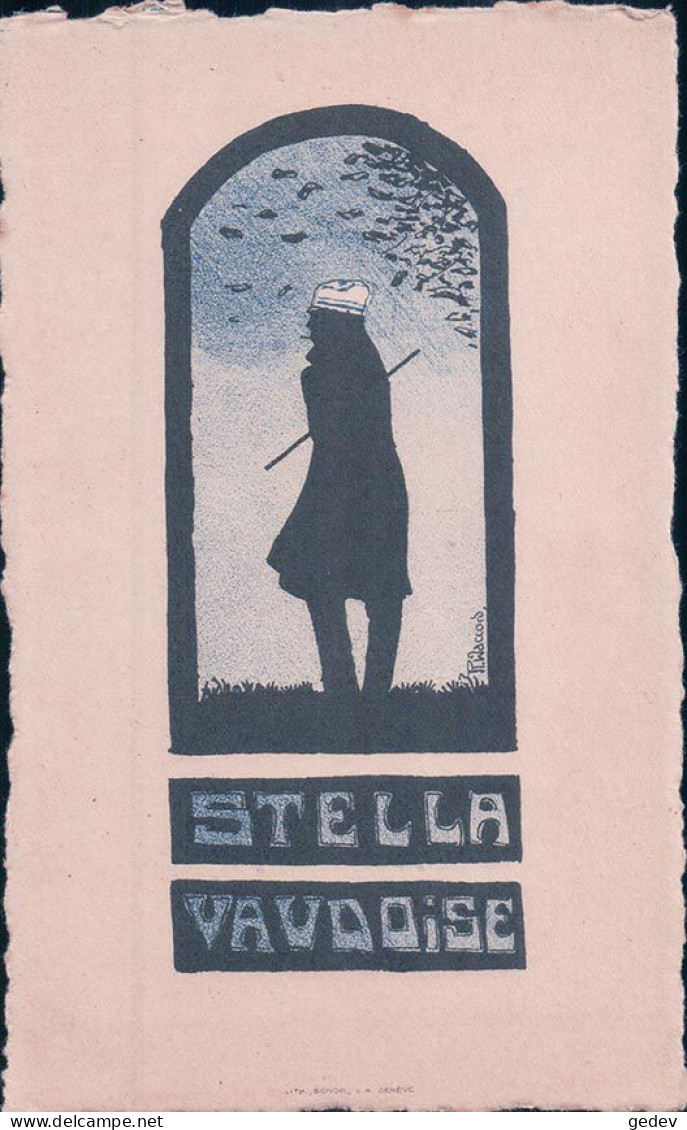 Carte Etudiant, STELLA Vaudoise, Illustrateur R. Waccord, LItho (2729) - Schulen