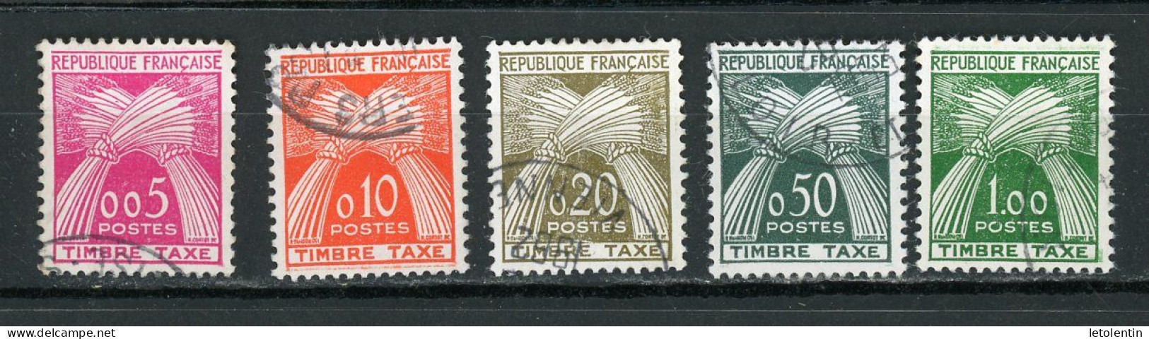 FRANCE - TAXE - N° Yvert 90/94 Obli. - 1960-.... Usados