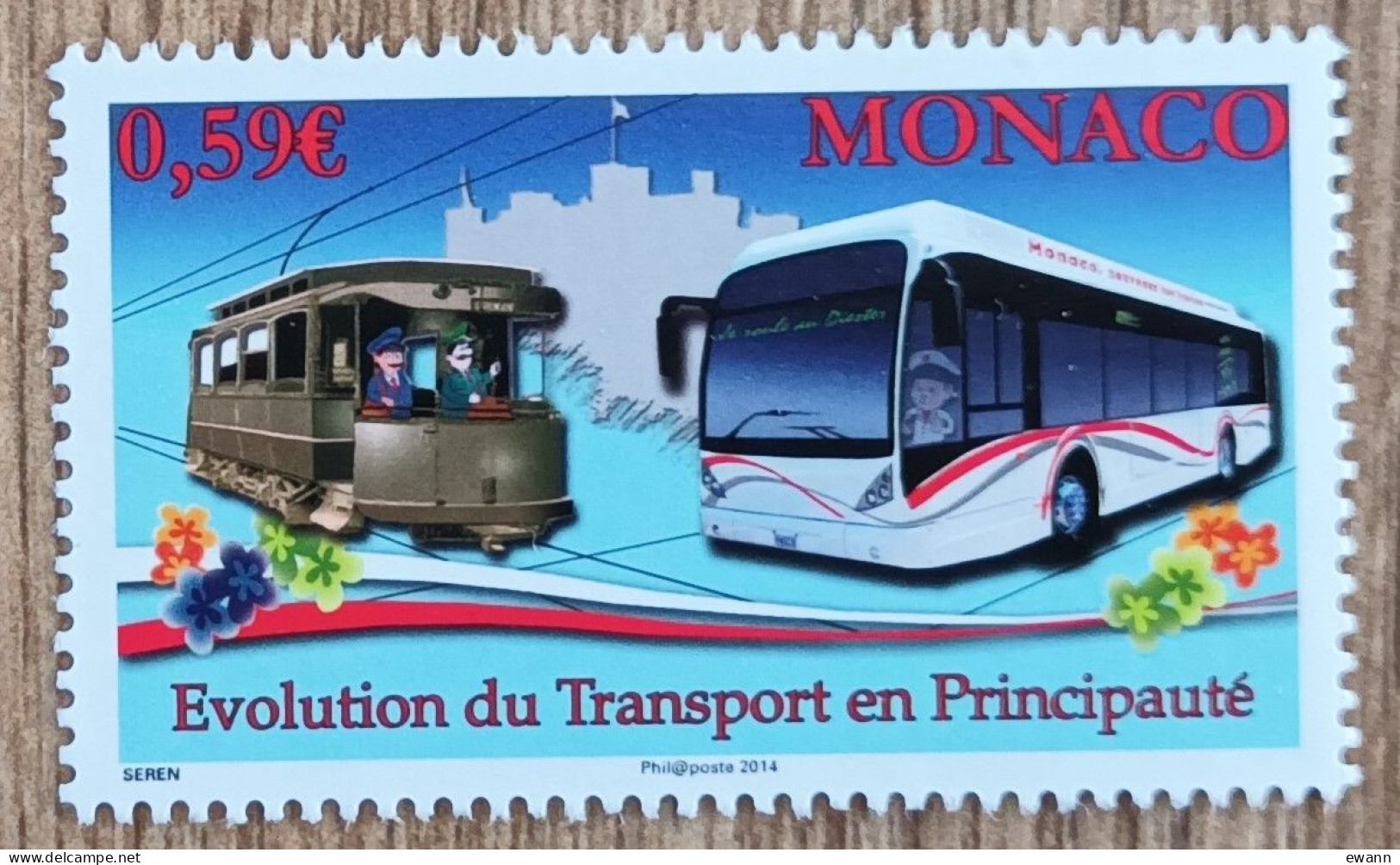 Monaco - YT N°2925 - Evolution Du Transport En Principauté - 2014 - Neuf - Unused Stamps