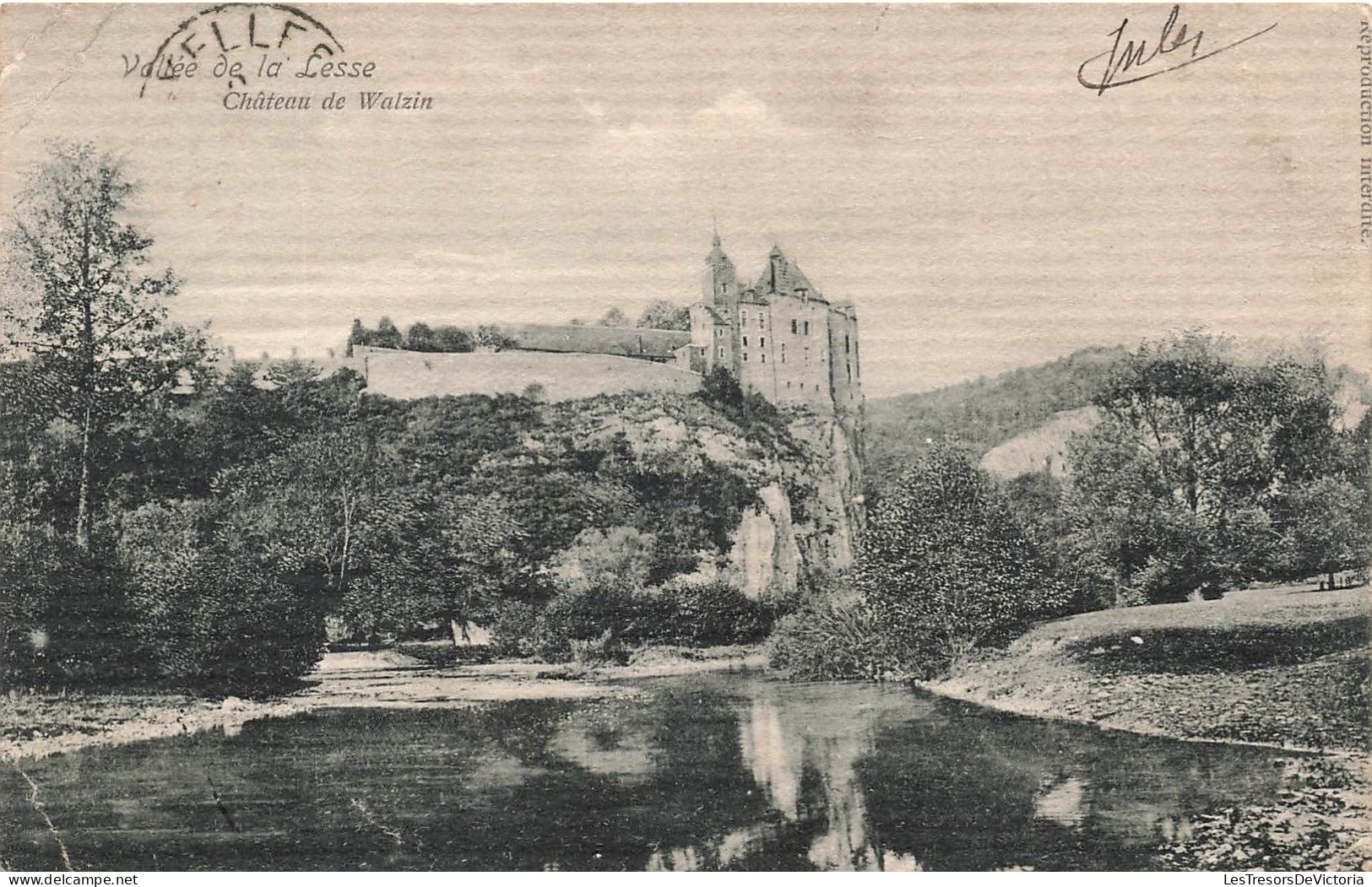 BELGIQUE - Dinant - Vallée De La Lesse - Château De Walzin - Carte Postale Ancienne - Dinant