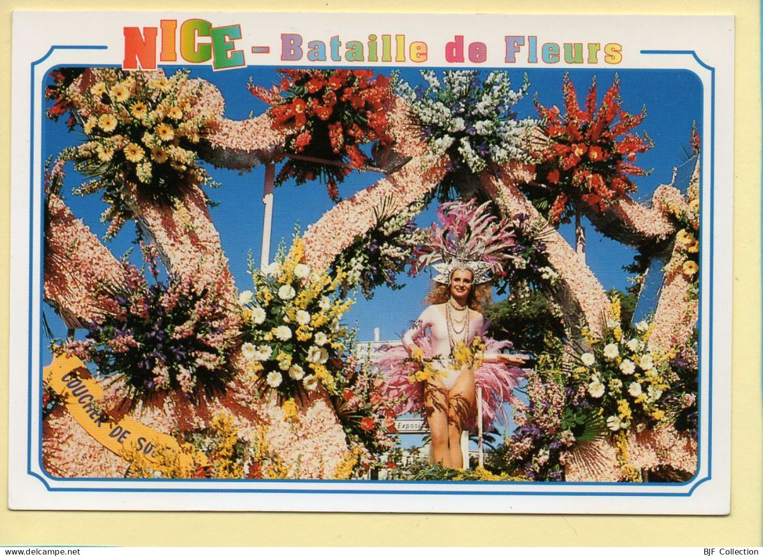 Carnaval : Carnaval De NICE – Bataille De Fleurs (animée) (voir Scan Recto/verso) - Karneval - Fasching